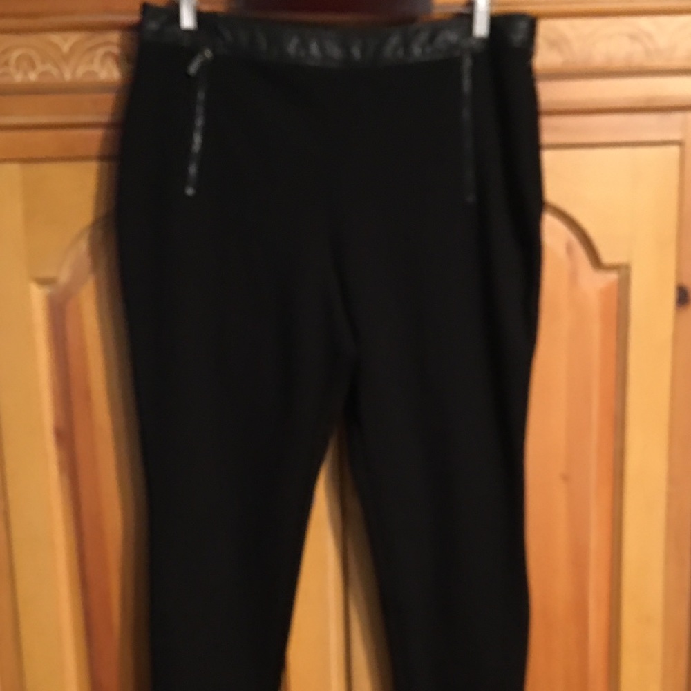 Chico Black Label side zip black pants size 2.5